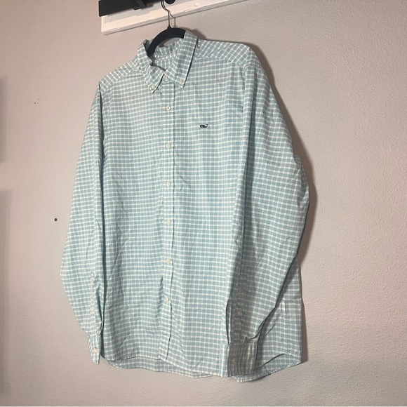 Vineyard Vines Other - Vineyard Vines Performance Button Down Shirt Mens Size XL Blue White Plaid